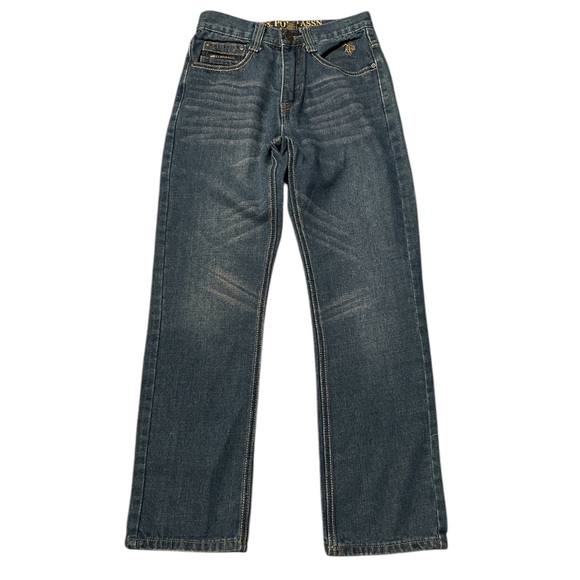 U.S. Polo Assn. boys Blue slim straight jeans - Picture 1 of 4